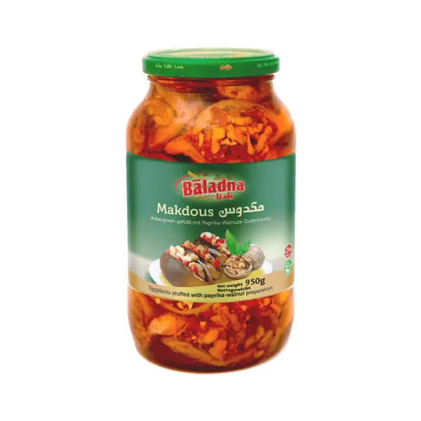 Makdous Aubergines marinées, Baladna, 950g