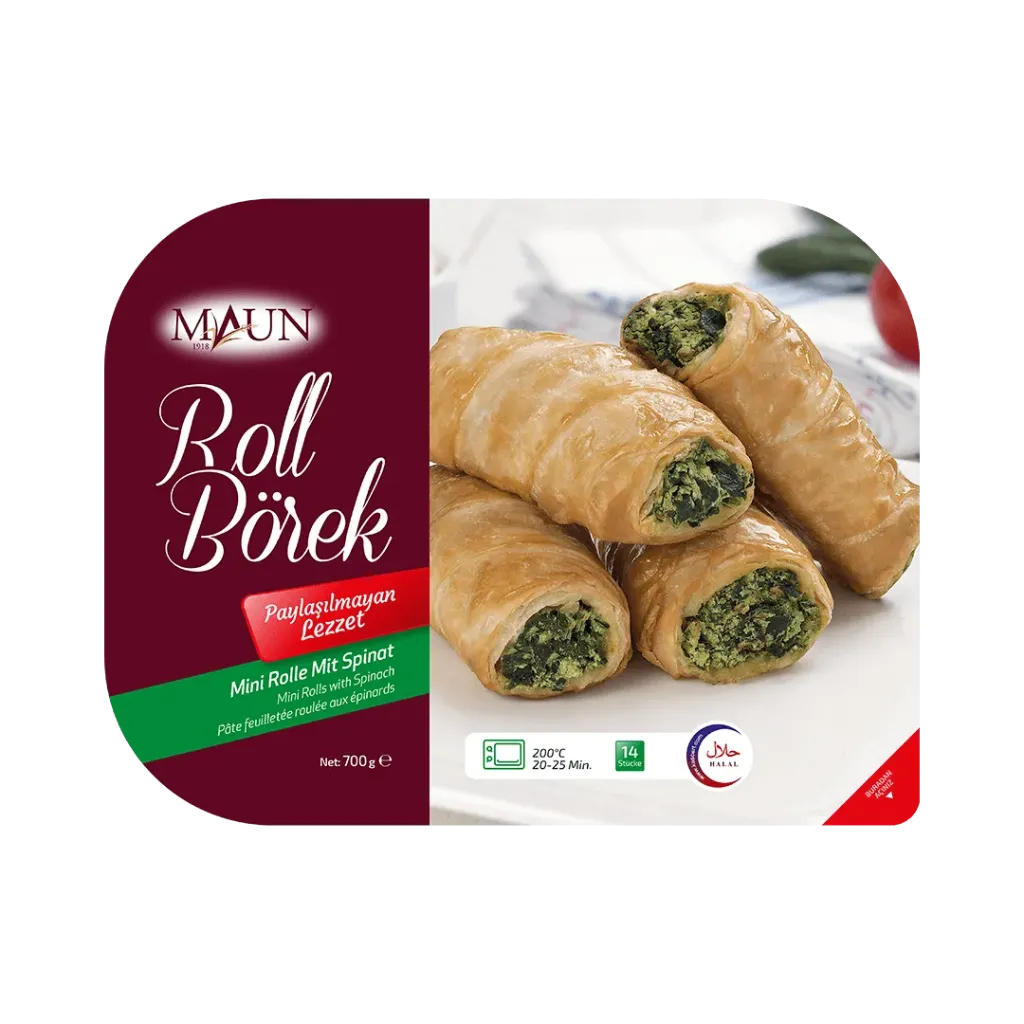 Maun Borek aux Epinard Mini Roll, 500g