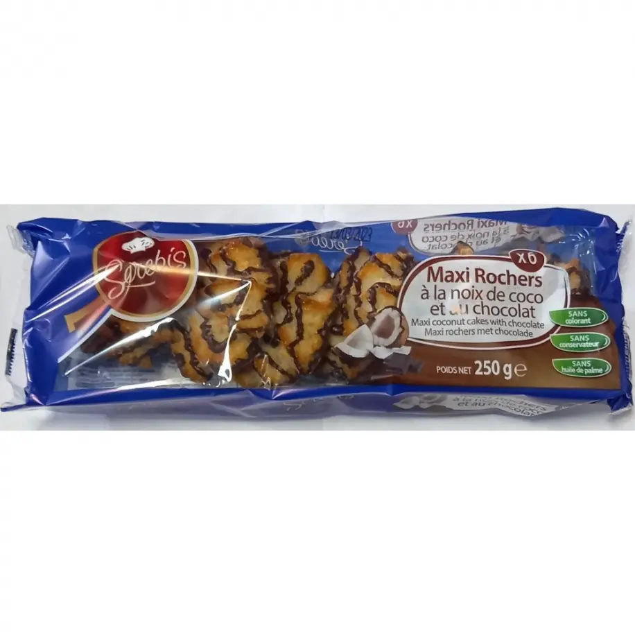 Maxi rochers a la noix de coco & cacao, 250g