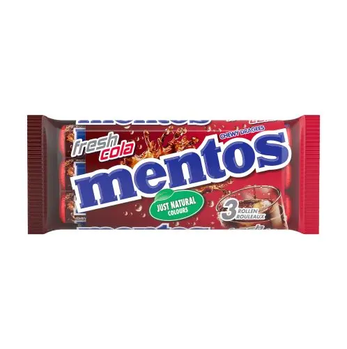 Mentos Fresh Cola, 3x37,5g 