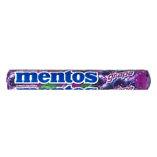 Mentos goût grap, 37,5g