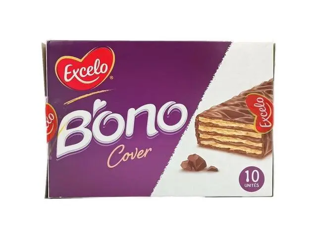 Pack Bono choco wafer, Excelo, 10 unités