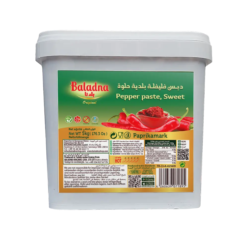 Pâte de piments sucrées, Baladna, 5kg