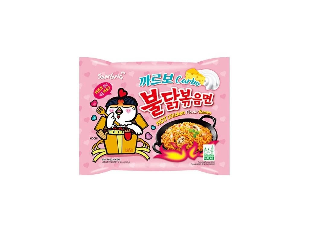 Ramen poulet piquant carbo, Buldak, 140g