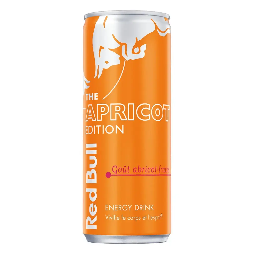 Red bull Abricot fraise, 25cl