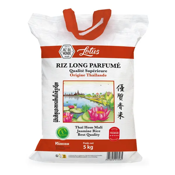 Riz long parfumé, Thailande, Lotus, 5kg
