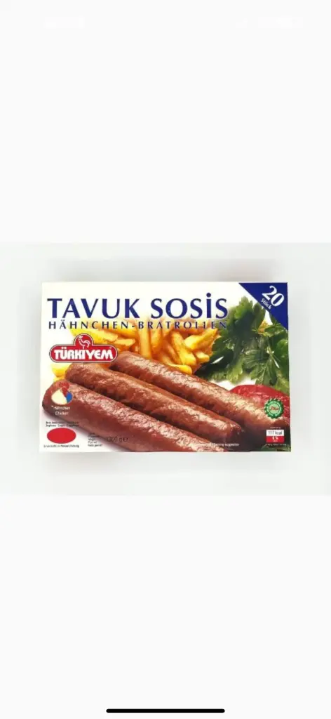 Saucisse de poulet, Turkiyem, 1300g