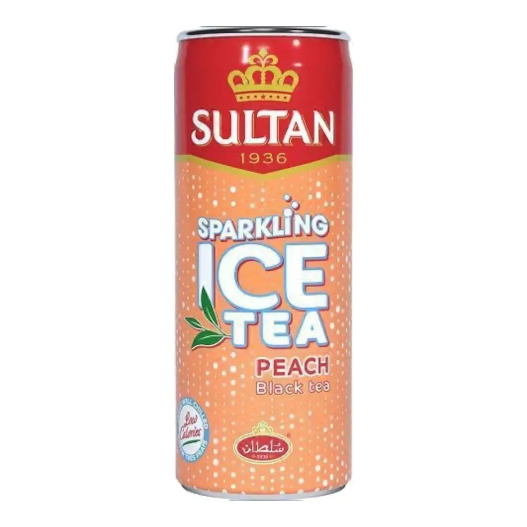 Sparkling Ice Tea Peach, Sultan, 33cl