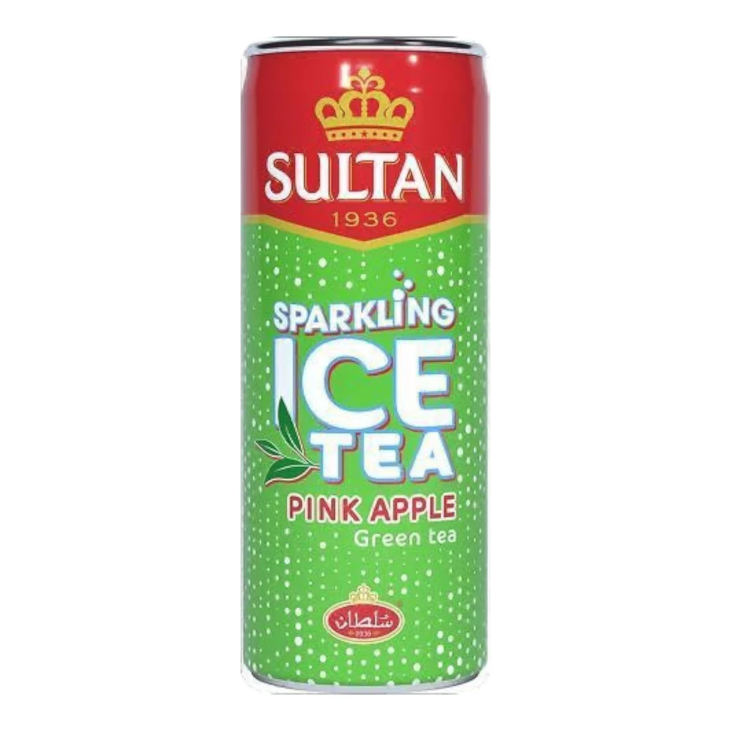 Sparkling Ice Tea Pink Apple, Sultan, 33cl