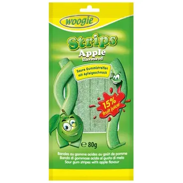 Strips Apple, Woogie, 80g
