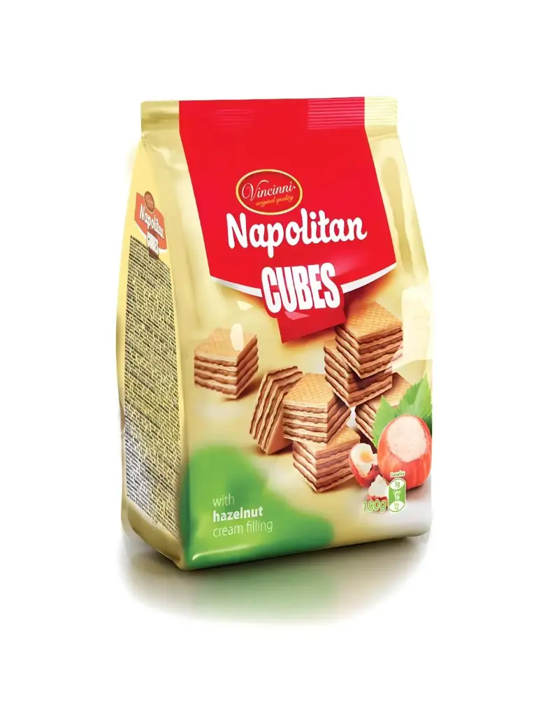 Vincinni Napolitane noisette, Cuburi, 180g