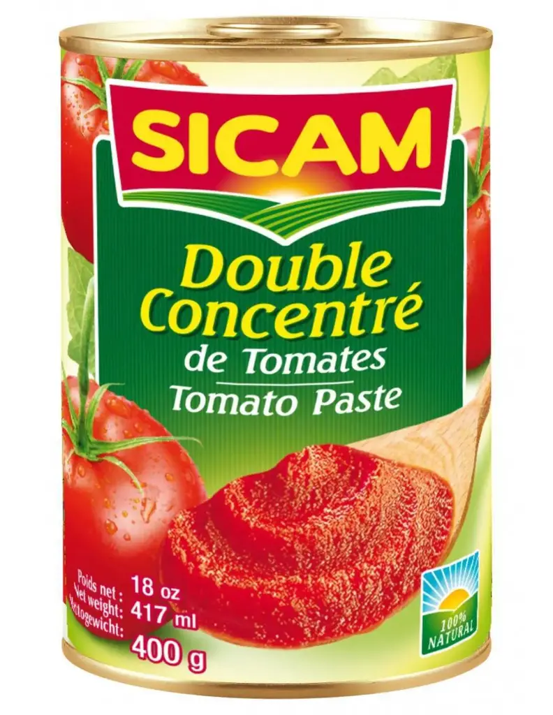 Double concentré tomate, Sicam, 400g