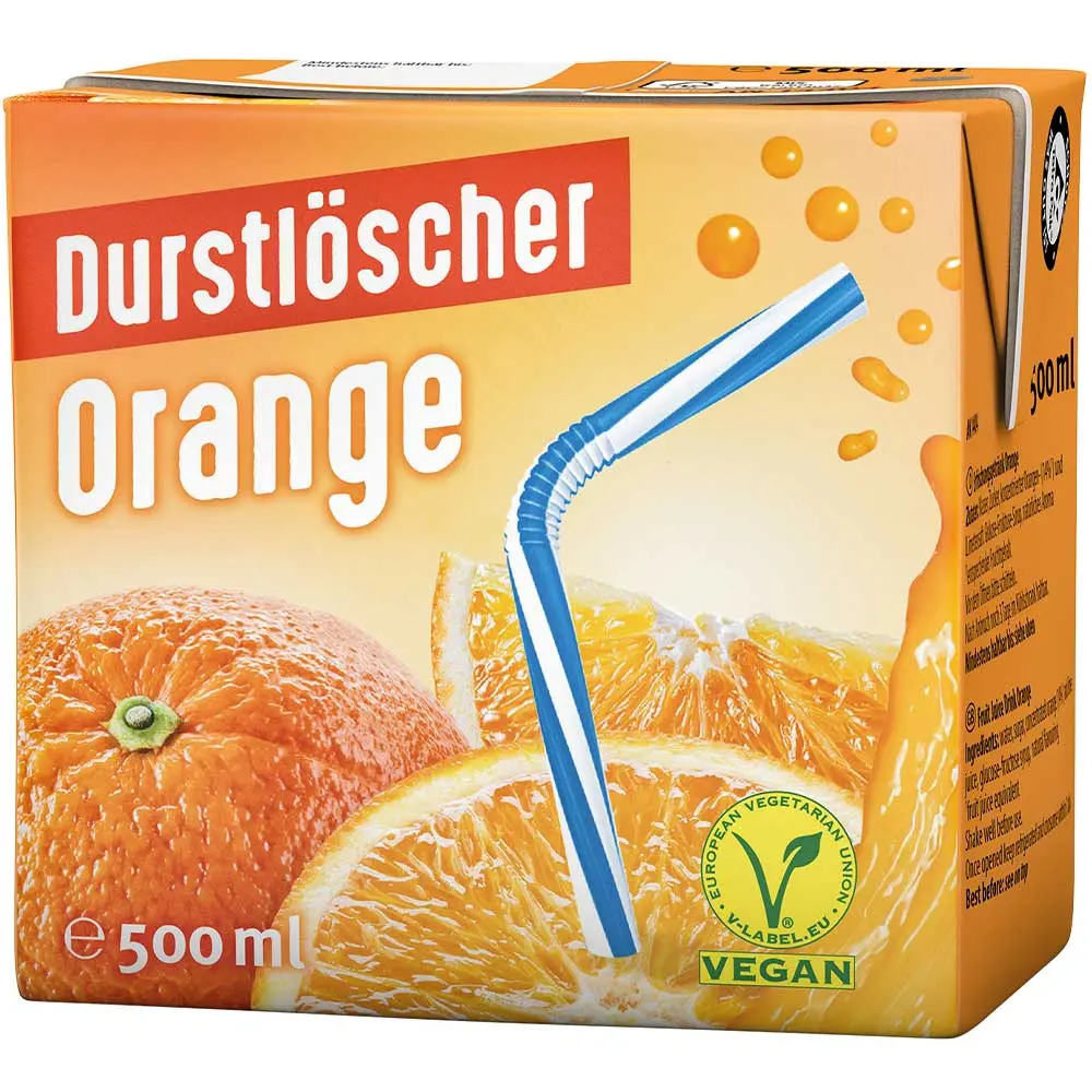 Durstlöscher orange, 500ml 