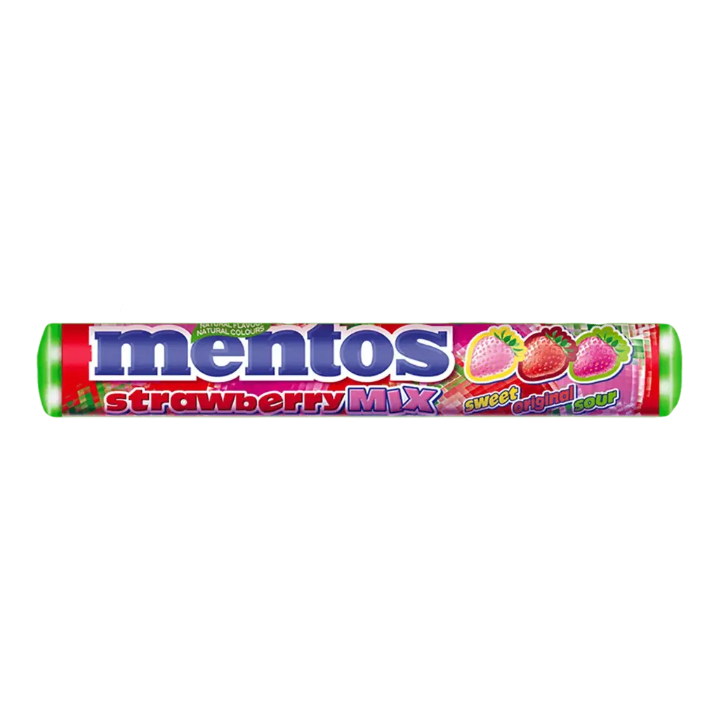 Mentos goût strawberry mix, 37,5g