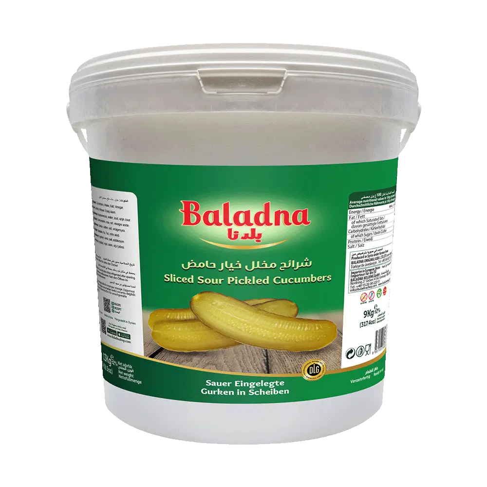 Concombres marinés aigres-doux aux épices, Baladna, 15kg