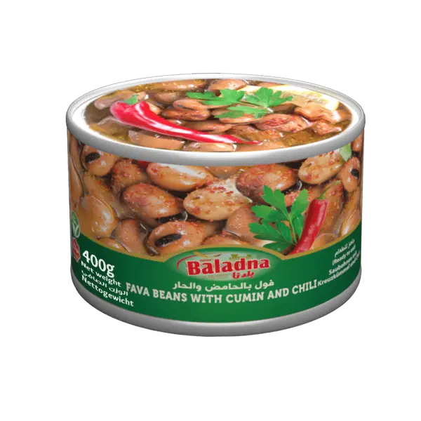 Grosses fèves au piment, Baladna, 400g
