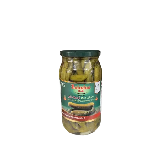 Concombres marinés aigres-doux au piment (fin), Baladna, 1000g