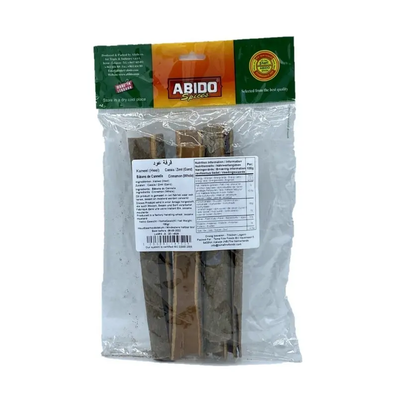 Bâton de canelle cassis, Abido, 100g