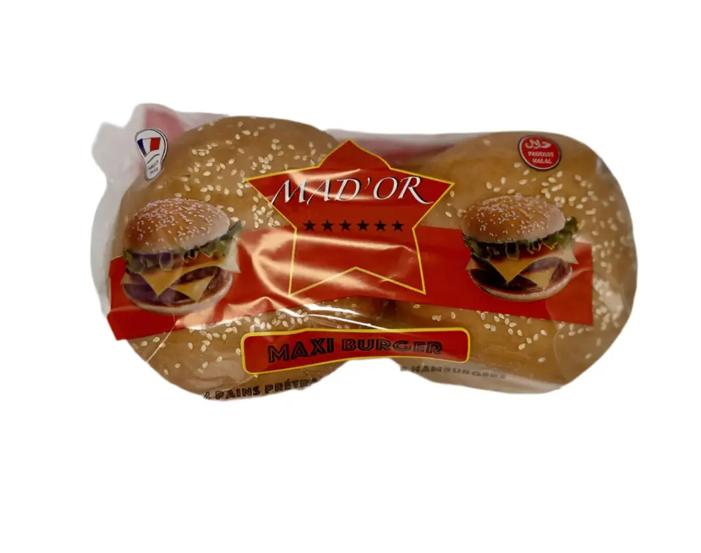 Burger brioche, Mad'or, 4 pieces