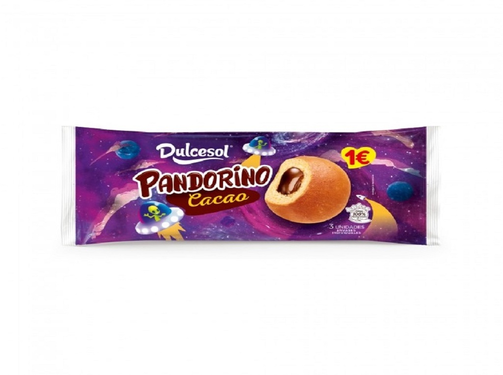 Pandorino Dulcesol Chocolate 3un 135g