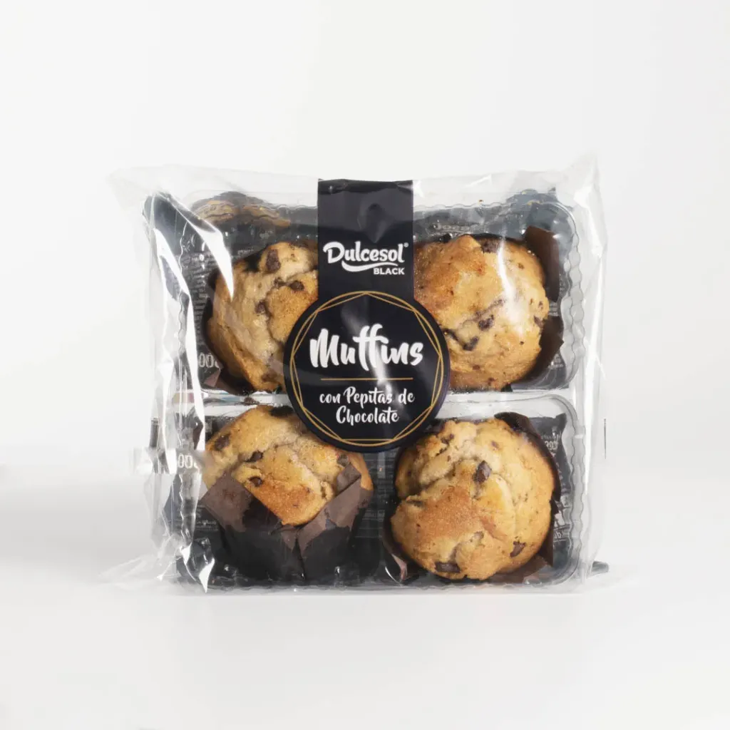 Muffins Cacao Con Pepitas De Chocolate