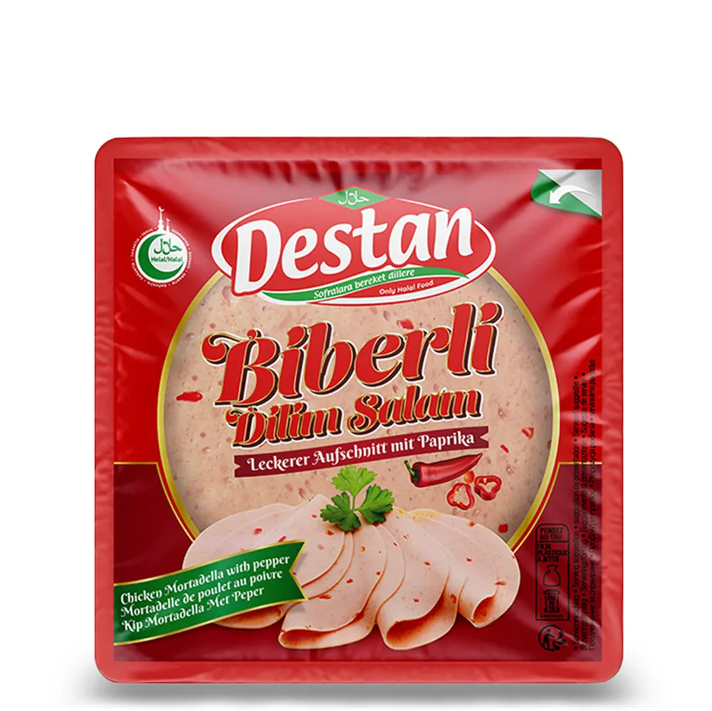 Mortadelle de poulet piquant, Destan, 150g