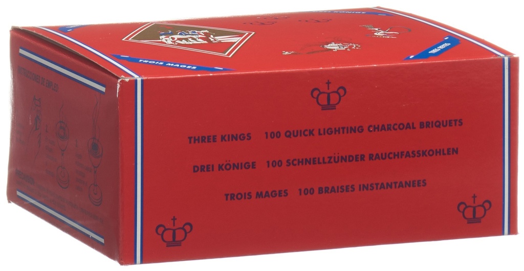 (Price/Each)Charcoal 3 Kings 36X10X33 Mm