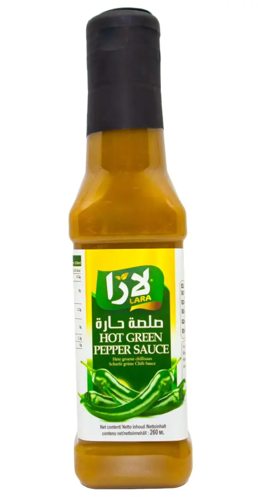 Hot green pepper sauce, Lara 260ml