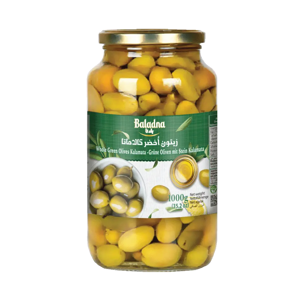 Olives vertes Kalamata, Baladna, 1000g