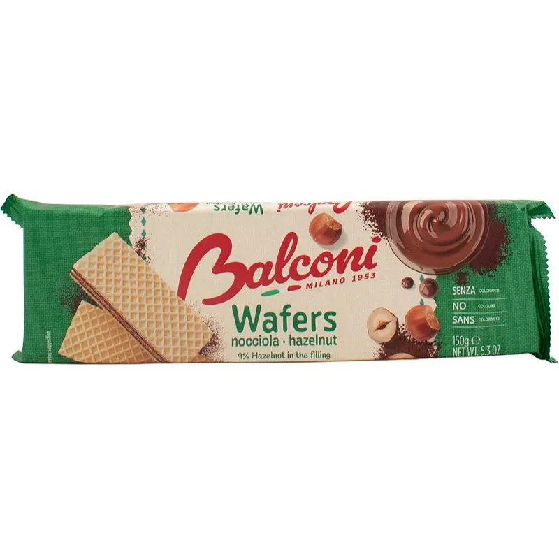 Gaufrettes Balconi Noisette 1x16x150g