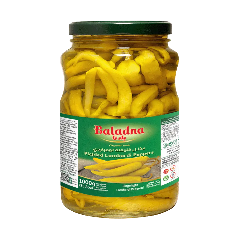 Poivrons Lombardi marinés, Baladna, 1000g