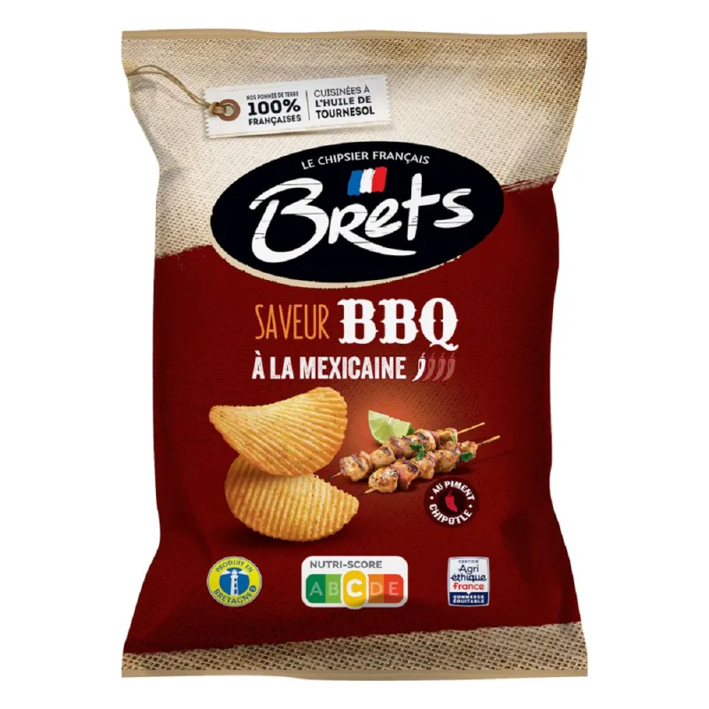 Chips Barbecue à la mexicaine, Bret's, 125g