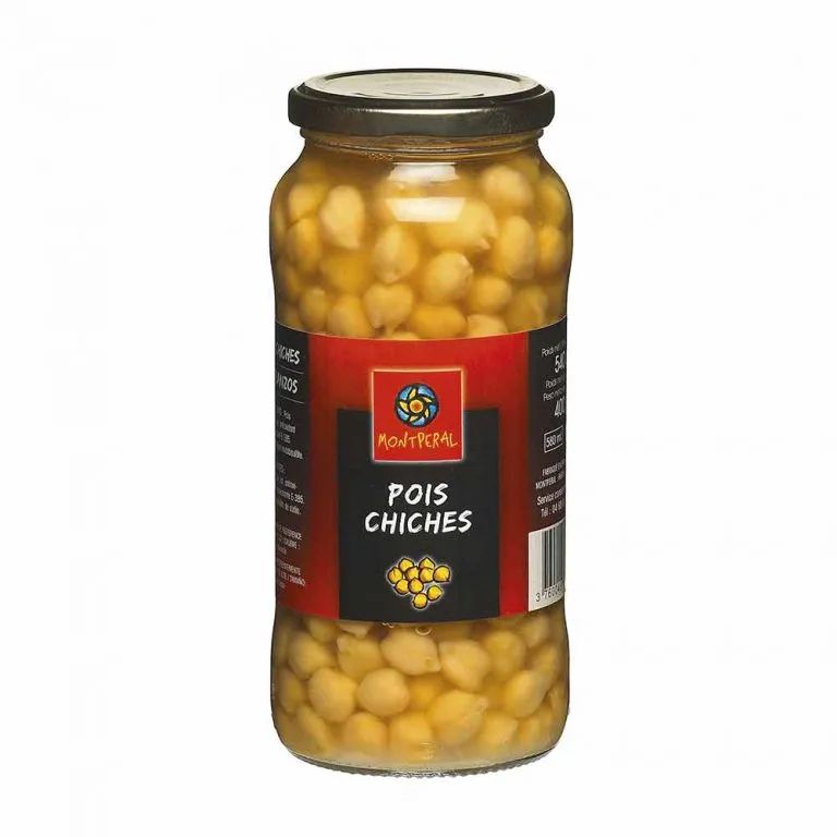 Pois chiches cuits, Montperal, 540g