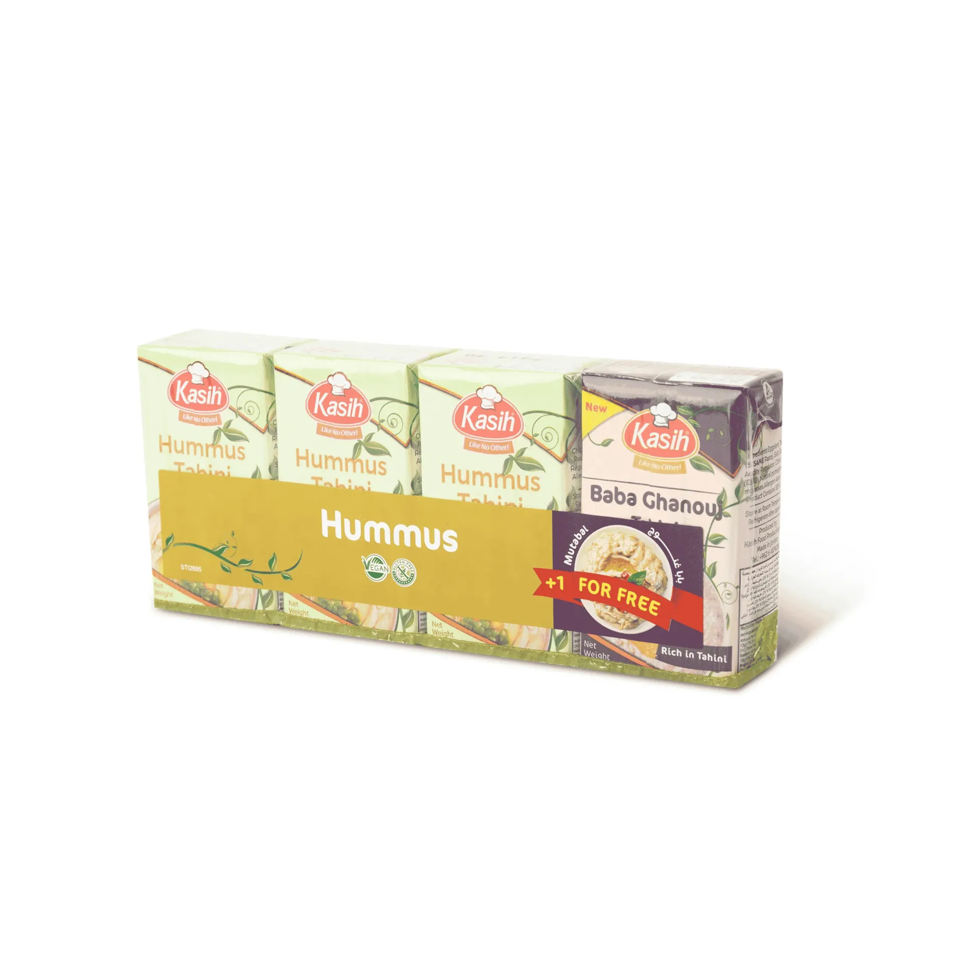 Hummus + Mutabal, Kasih, 405g + 1free