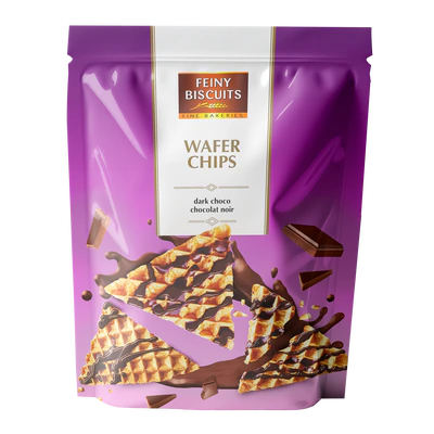 Chips de gaufrette au glacage au cacao, 70g