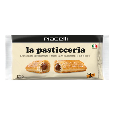 Roulés feuilletés avec garniture à la crème de noisettes, Piacelli, 125g
