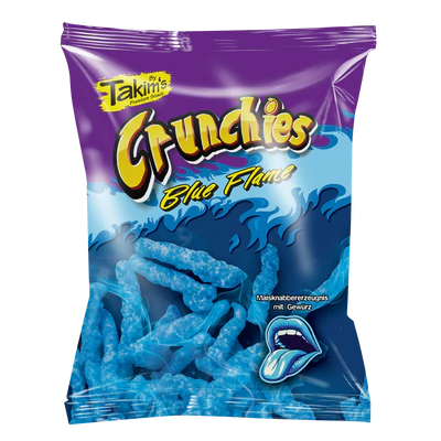 Chips de maïs Crunchies Blue Flame, 90g