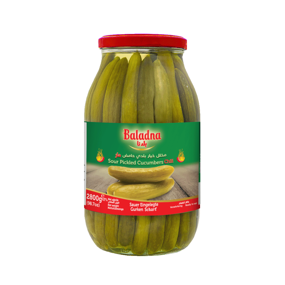 Concombres marinés aigres et piquants, Baladna, 2800g
