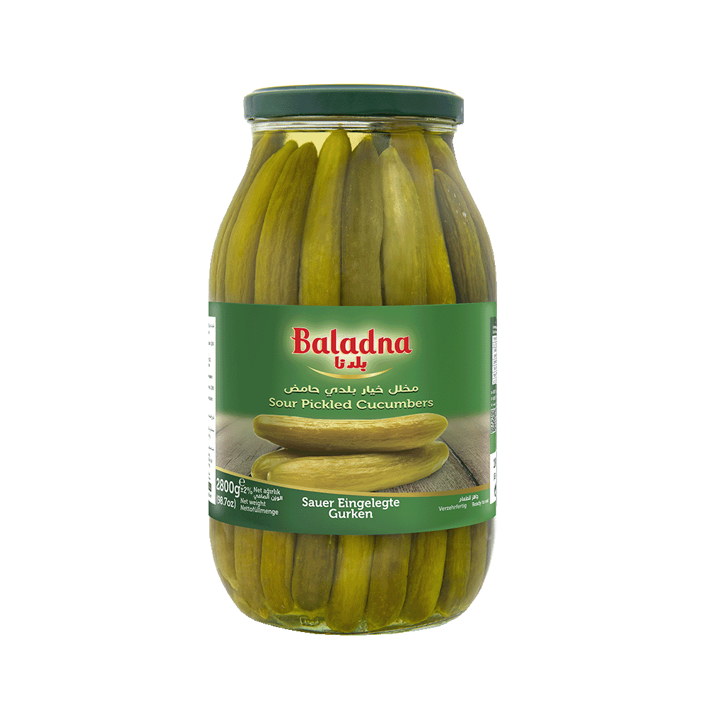 Les concombres marinés aigres, Baladna, 2800g