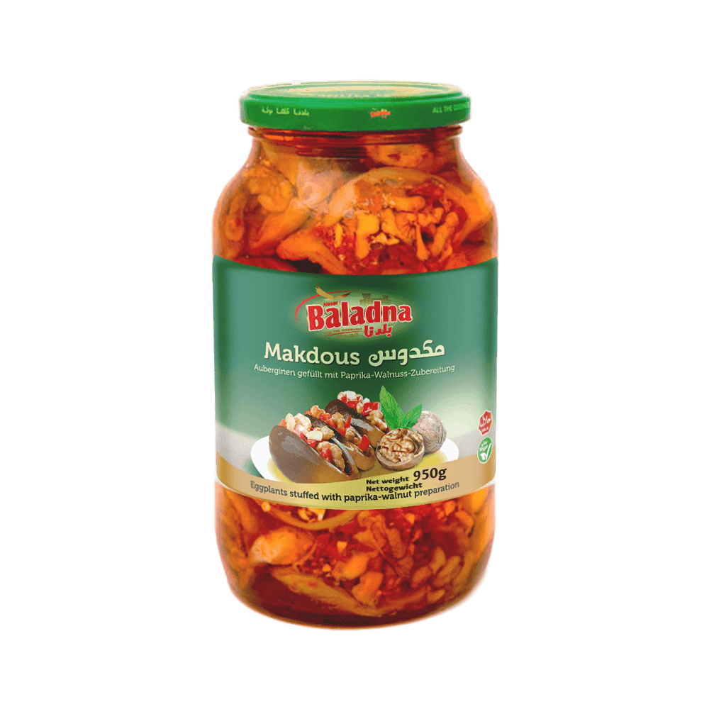 Makdous Aubergines marinées, Baladna, 950g