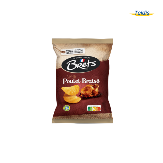 CHIPS BRET'S OND POULET BRAISE 125G