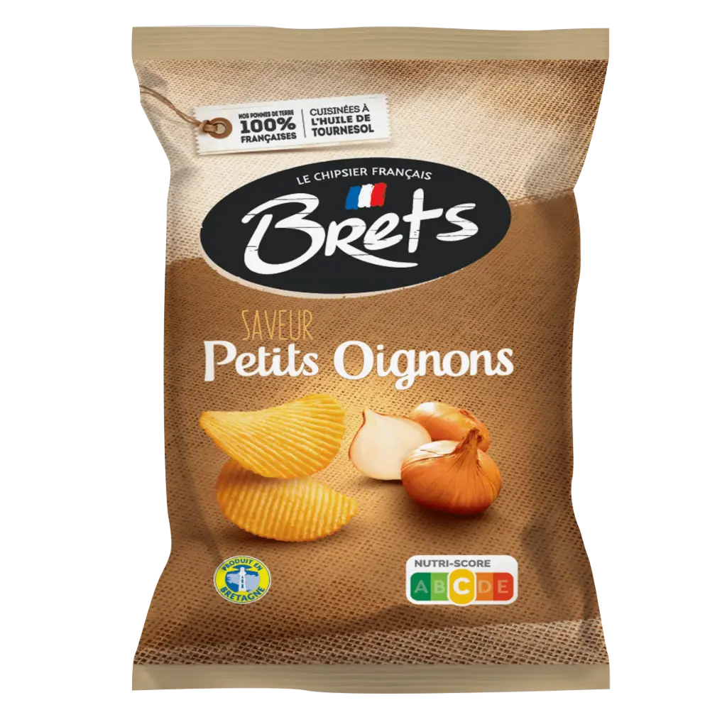 CHIPS BRET'S PETITS OIGNONS 125 G