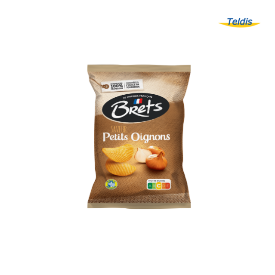 CHIPS BRET'S PETITS OIGNONS 125 G