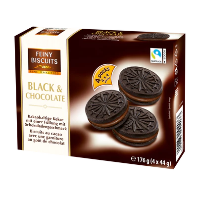 Biscuit black & chocolate 176g