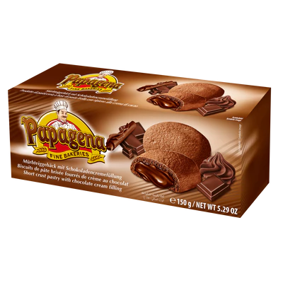 Biscuits fourrés à la crème arôme chocolat 150g