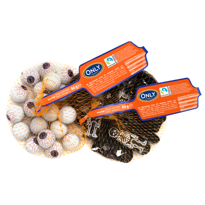 Chocolat au lait squelettes et yeux 84g