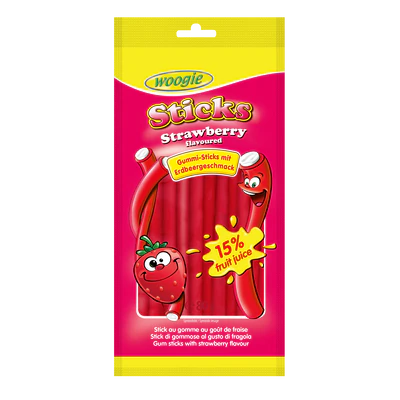 Confiserie fourrée au goût de fraise 80g