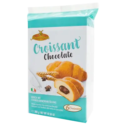 Croissants au chocolat, 6 pc. 300g
