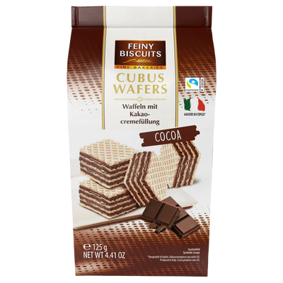 Cubus Wafers cacao 125g 
