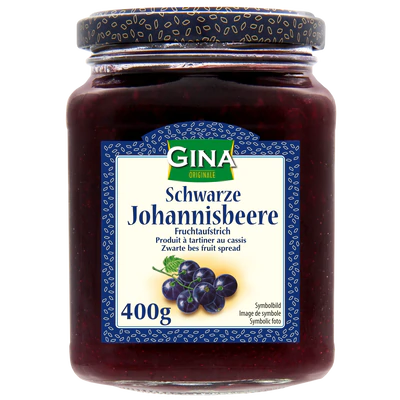 Pâte à tartiner au cassis 400g 